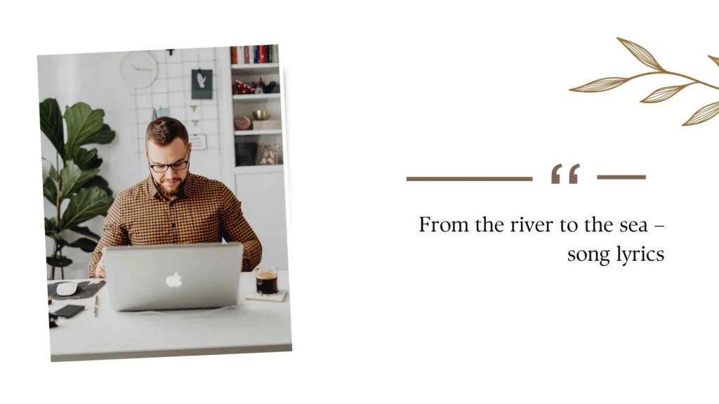 From the river to the sea – song lyrics