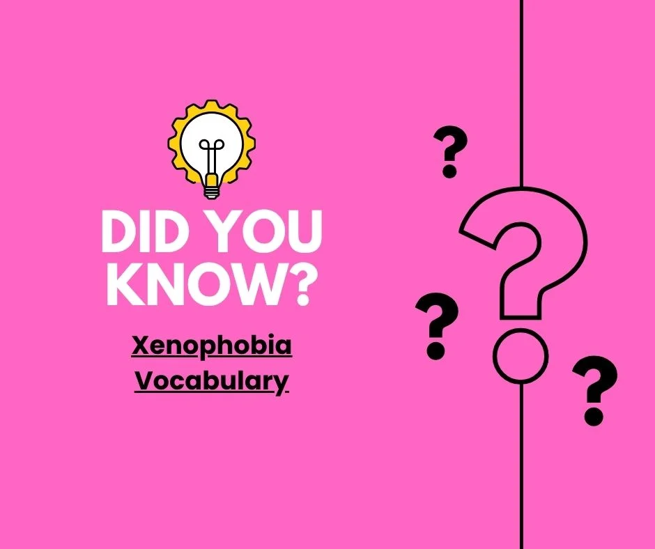 Xenophobia Vocabulary