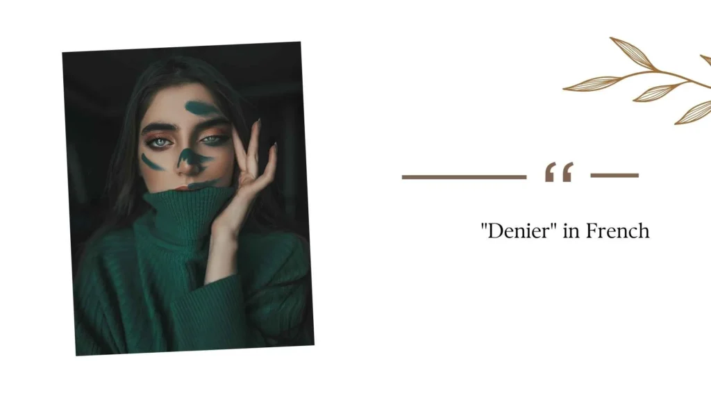 "Denier" in French