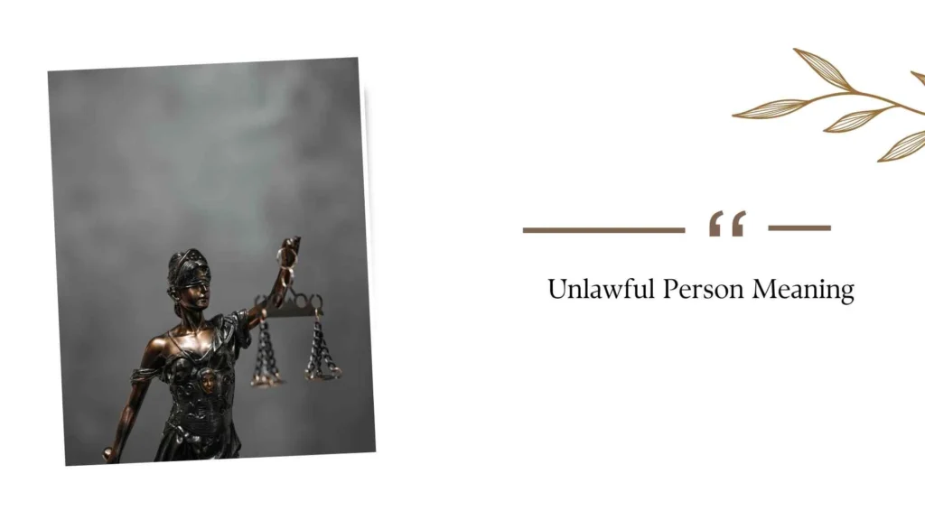 Unlawful Person Meaning