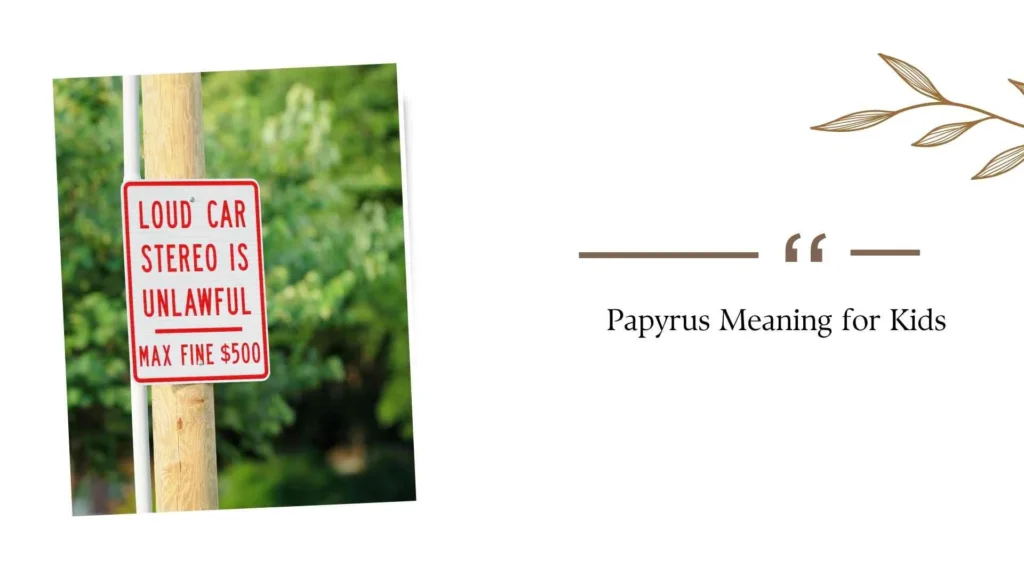 Papyrus Meaning for Kids