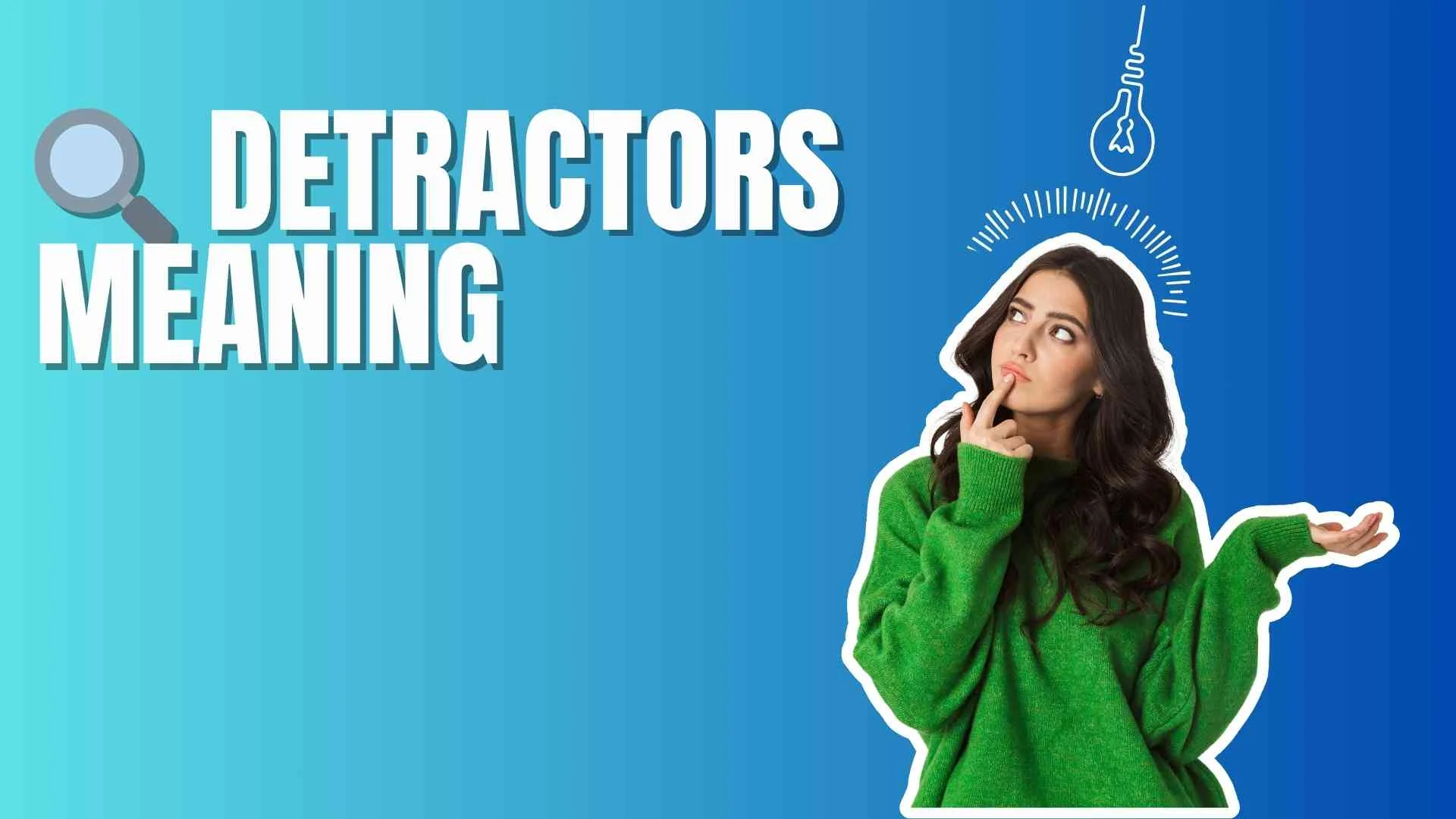 🔍 Detractors Meaning